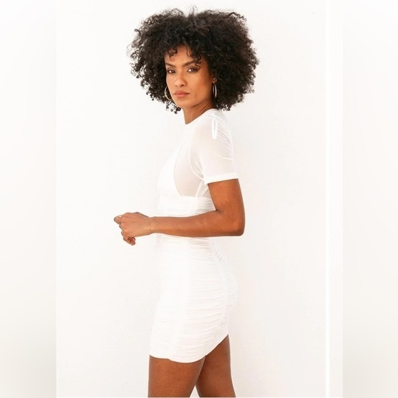 SABO Skirt-NWT Australian designed off white lined rayon/spandex mini Small/4. - Picture 8 of 17